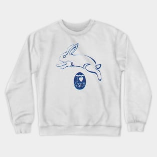 Easter Jumping Rabbit Crewneck Sweatshirt